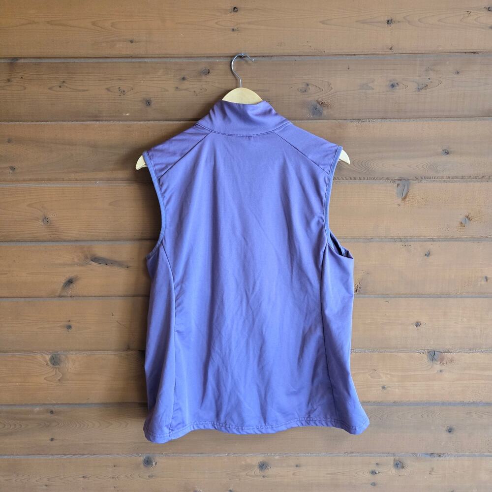 Asics Quilted Vest Hybrid Channel Mauve XL Athleisure Golf Tennis Prep Top - Picture 2 of 4
